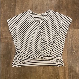 umgee oversized striped top